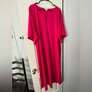 Joan Vass 3x Pink dress